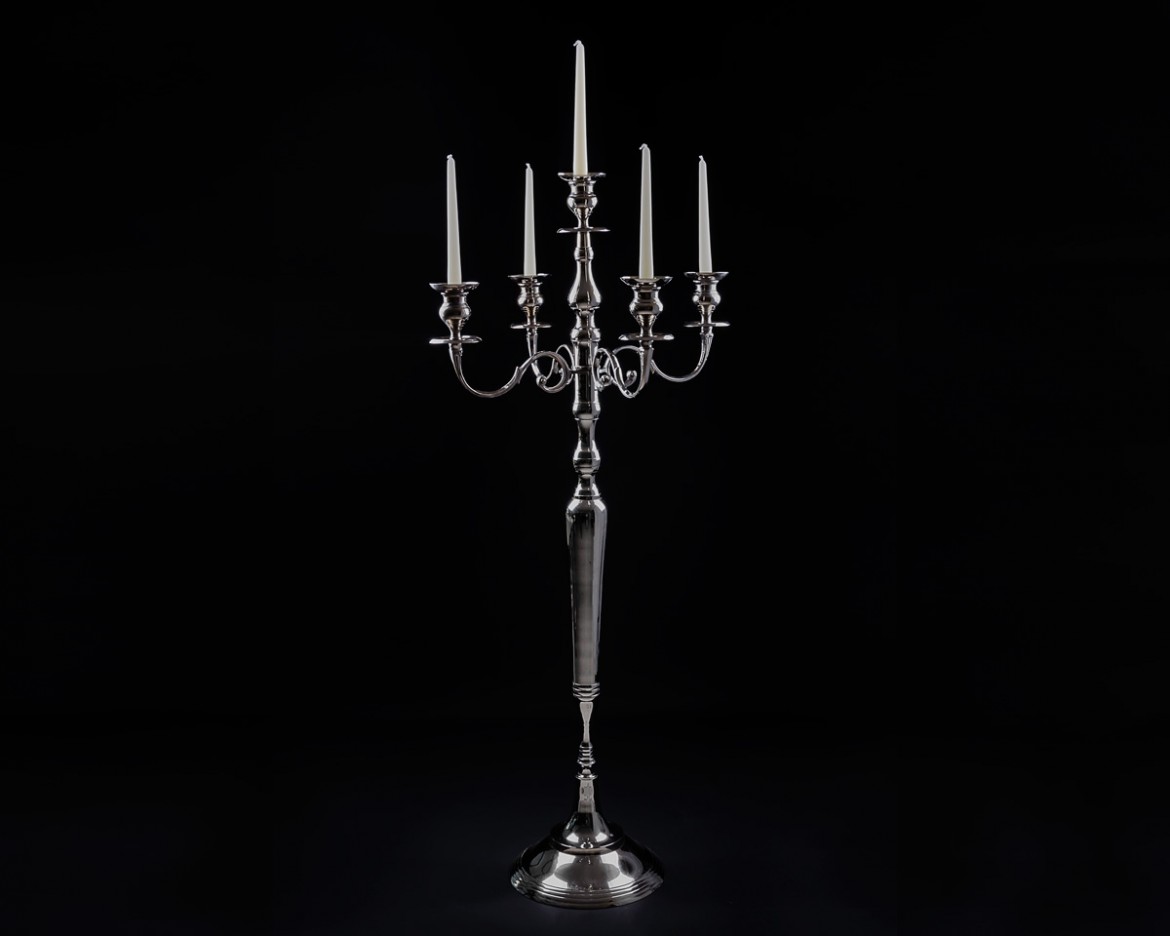 Aluguer candelabros de 5 velas 130cm