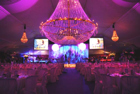 super size chandelier for gala event